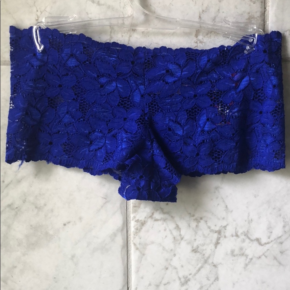 NWT Blue Lace Cheekie Panty